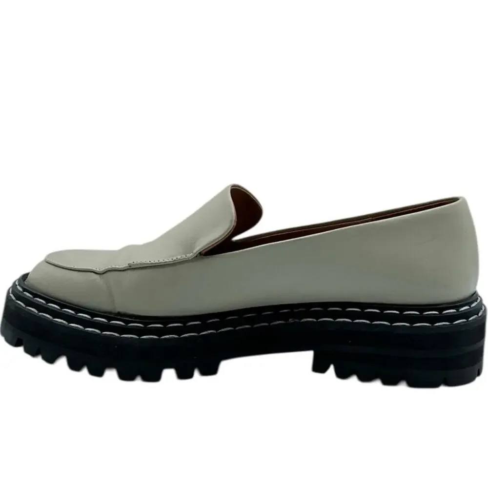 ATP Atelier Manduria Platform Loafers‎ Lug Sole Leather Sage Size EU 37 US 7